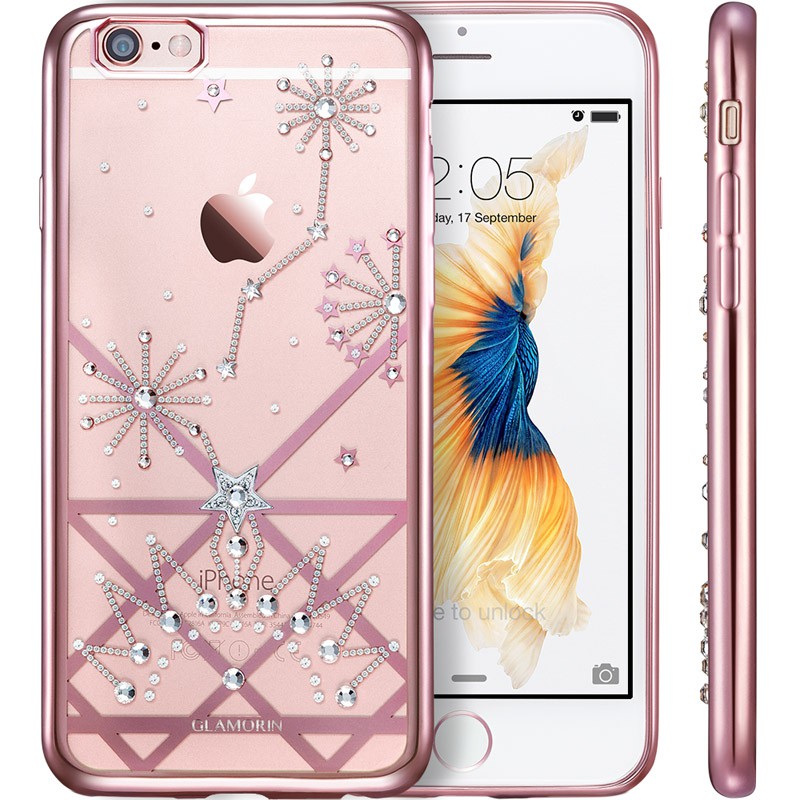  时尚iPhone 6/6s手机壳，嘉兰茉花样星空系列 