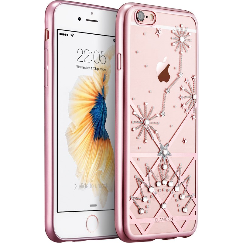  时尚iPhone 6/6s手机壳，嘉兰茉花样星空系列 