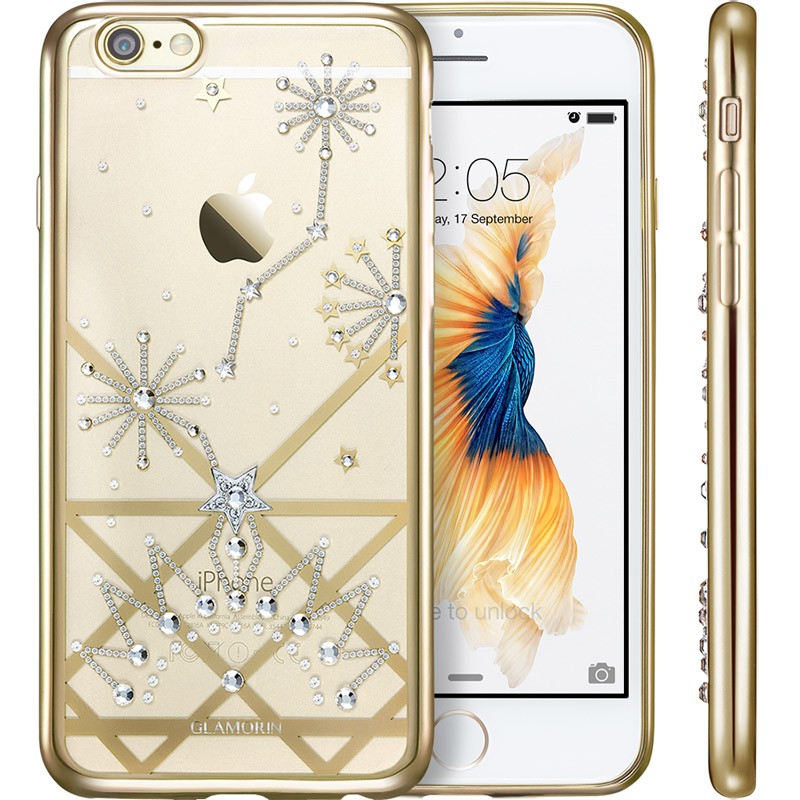  时尚iPhone 6/6s手机壳，嘉兰茉花样星空系列 