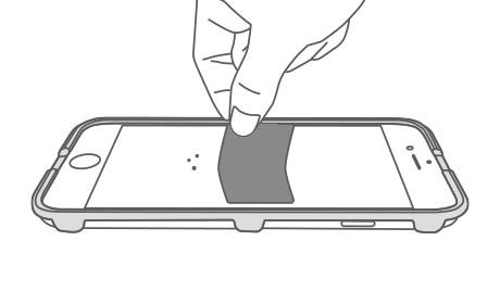 用除尘贴粘除局部遗漏的灰尘。,iPhone 7膜，抗蓝光玻璃钢化膜